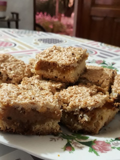 Una foto de Torta de dulce de leche y coco