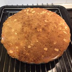 A picture of Rhubarb and Apple Crumble.