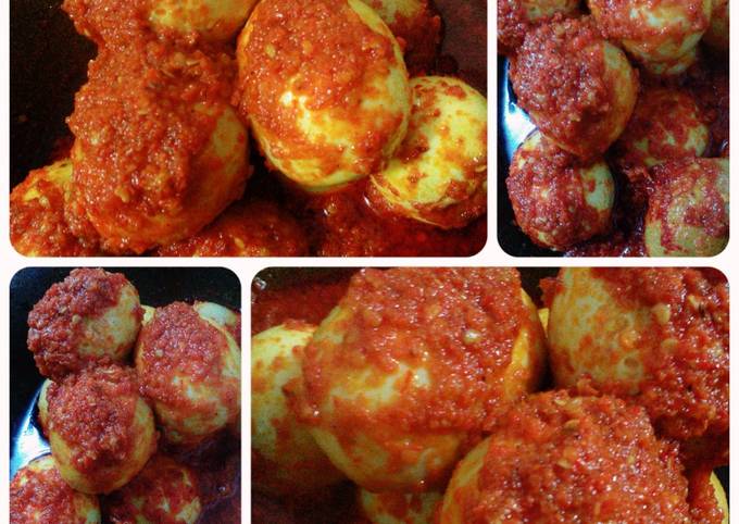 Cara Membuat Telur Balado paling simple Bahan Sederhana