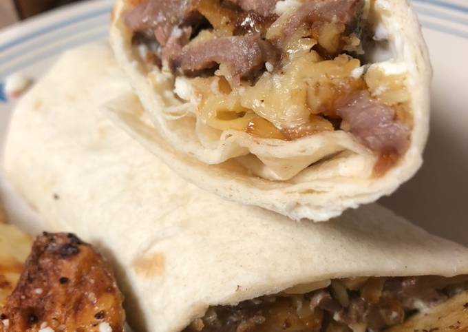 Easiest Way to Make Jamie Oliver Bartow cheesesteak rollups