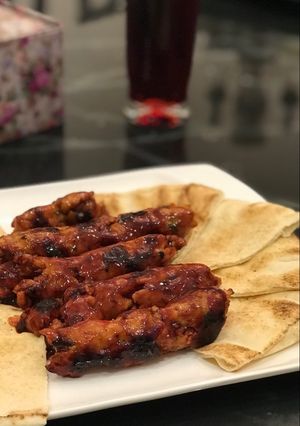 A picture of Kebab with Cherries.