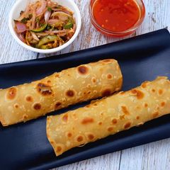 A picture of Crispy Paper Egg Rolls.