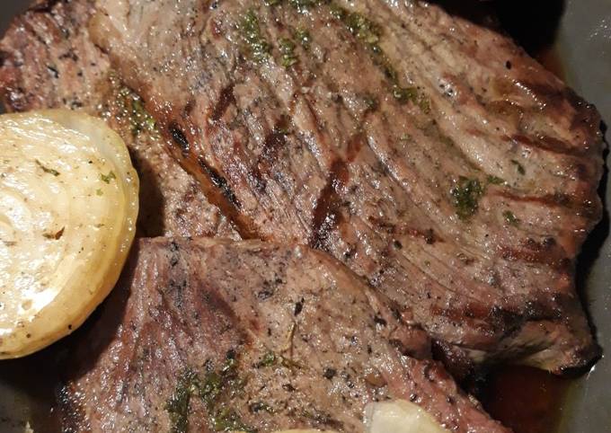 Grilled Steaks with Compound Spread