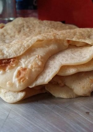 Una foto de Panqueques para canelones/ dulce de leche