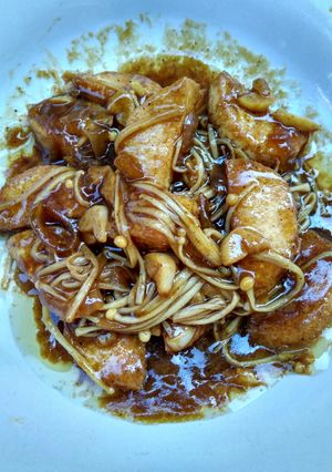 Foto resep Enokidake n Eggtofu