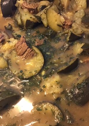 Une photo de Bœuf aux courgettes et épices tajine