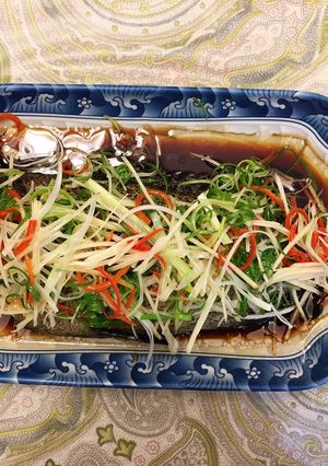 簡單的蒸石斑魚 的食譜成品照片