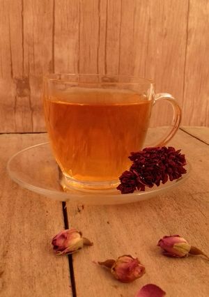 عکسی از دستور دمنوش بهارنارنج🌼و گل محمدی🌹