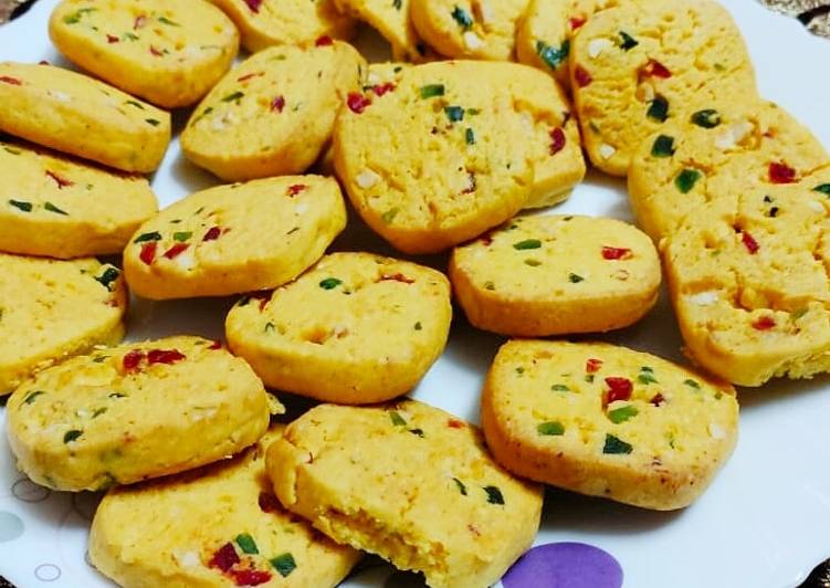 Recipe of Perfect Very crispy karachi biscuits or tutti fruity cookies