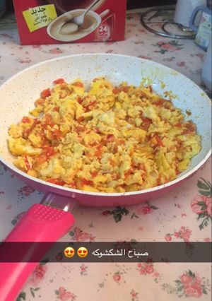 صورة لوصفة بيض بالطماطم