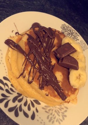 Une photo de Pancakes riz au lait