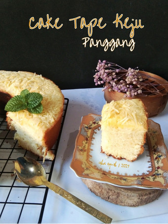 Cara Gampang Membuat Cake Tape Keju Panggang / Bolu Tape Keju Menu Enak Dan Mudah Dibuat