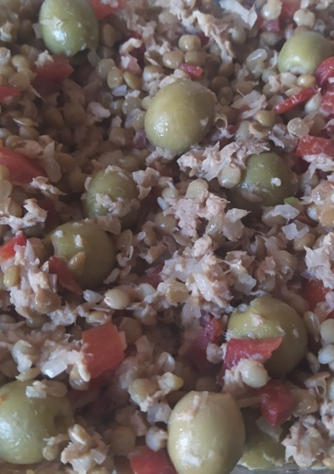 Una foto de Ensalada de lentejas