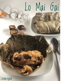 Foto resep Lo Mai Gai - Sticky rice lotus leaf wrap