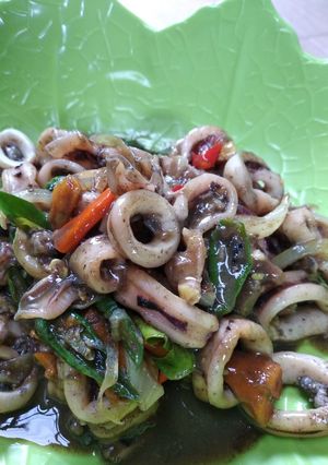 Foto resep Cumi Saus Tiram Lezat