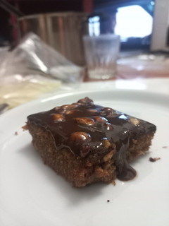 Una foto de Brownie de chocolate