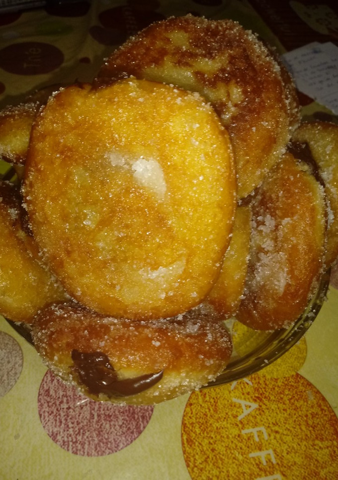 Una foto de Berlinas rellenas de crema de chocolate