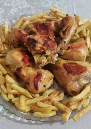 عکسی از دستور مرغ سرخ شده