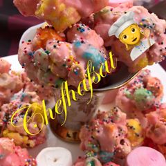 A picture of *popcorn balls*.