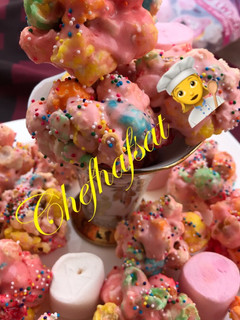 A picture of *popcorn balls*.
