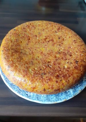 Foto principal de Tortilla de patata con chorizo a la brasa