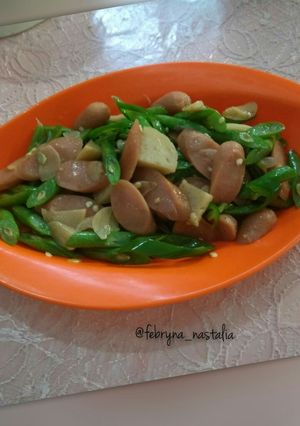 Foto resep Oseng buncis sosis Adaan