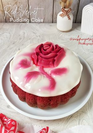 Foto resep Red Velvet Pudding Cake