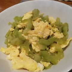 A picture of Bitter Melon with Egg.