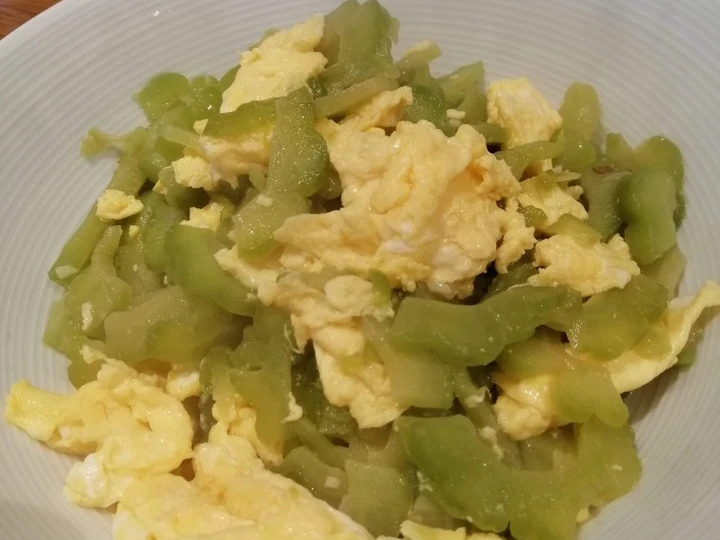 Easy Steps to Prepare Recipes Bitter Melon with Egg the Delicious Delicious.