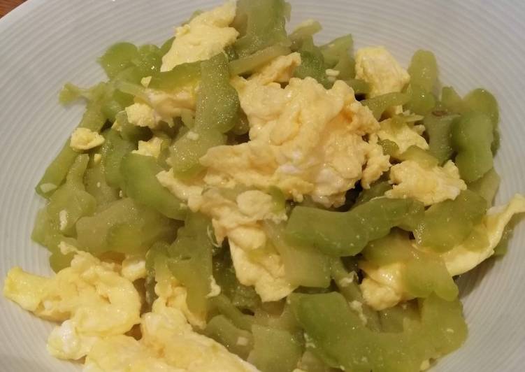 Recipe of Any-night-of-the-week Bitter Melon with Egg