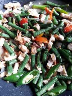 Foto resep Tumis tempe kacang panjang