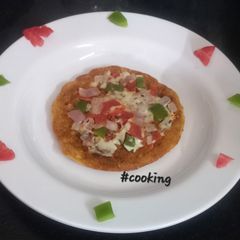 A picture of Healthy Moong Dal Mini Pizza.