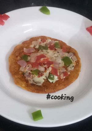 A picture of Healthy Moong Dal Mini Pizza.