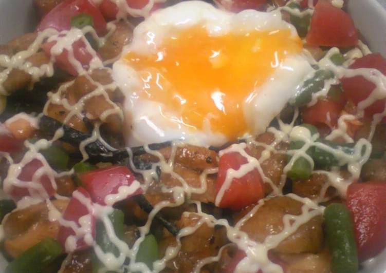 Recipe of Any-night-of-the-week Soft-Poached Egg Yakitori Bowl