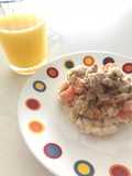 Tostada saludable con vegetales