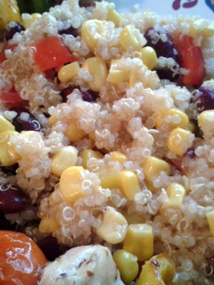 A picture of Quinoa, Corn & Bean Salad.