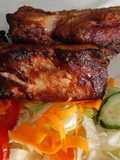 Costillas BBQ en freidora de aire