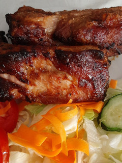 Una foto de Costillas BBQ en freidora de aire
