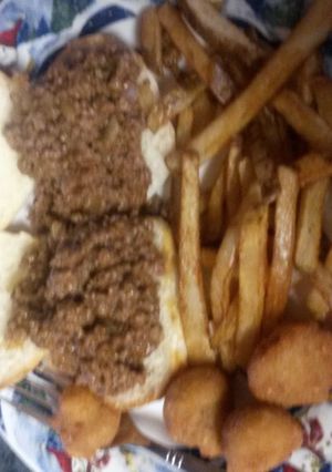 A picture of Not so sloppy Joe.