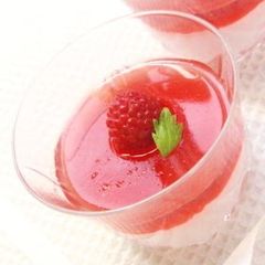 A picture of Raspberry Bavarois.