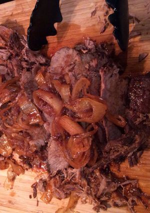 A picture of Crockpot BBQ Beef Brisket.