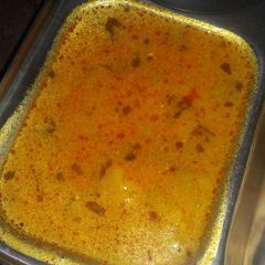 A picture of Mashed boiled aloo sbji.