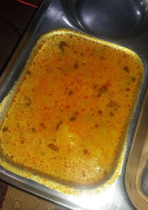 A picture of Mashed boiled aloo sbji.