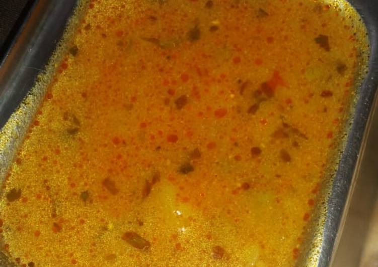 Simple Way to Prepare Mashed boiled aloo sbji