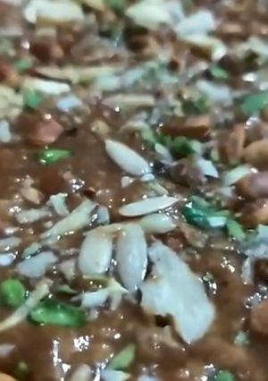 A picture of Habshi Halwa.