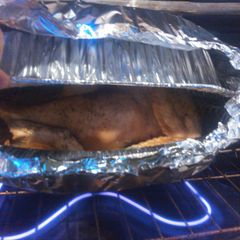 A picture of My Drunken Turkey for thanksgiving dinner.