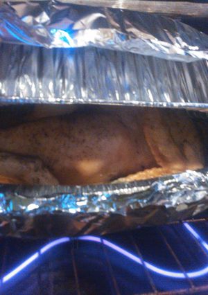 A picture of My Drunken Turkey for thanksgiving dinner.