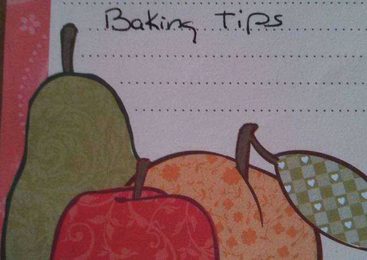 Helpful cookie baking tips