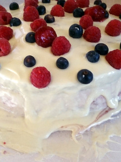 A picture of Berry cake.