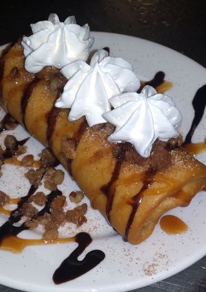 A picture of Deep Fried Snickers Bar..